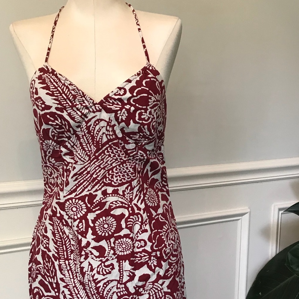 Hawaiian print dress